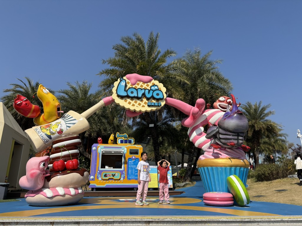 大运天地里的「沐森爆笑乐园」以卡通虫虫为主题。（图片来源：《亲子王》）