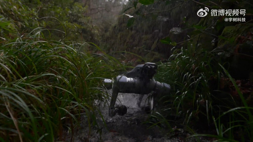 宇樹科技「Unitree As2」四足機械人規格強勁。微博@宇樹科技