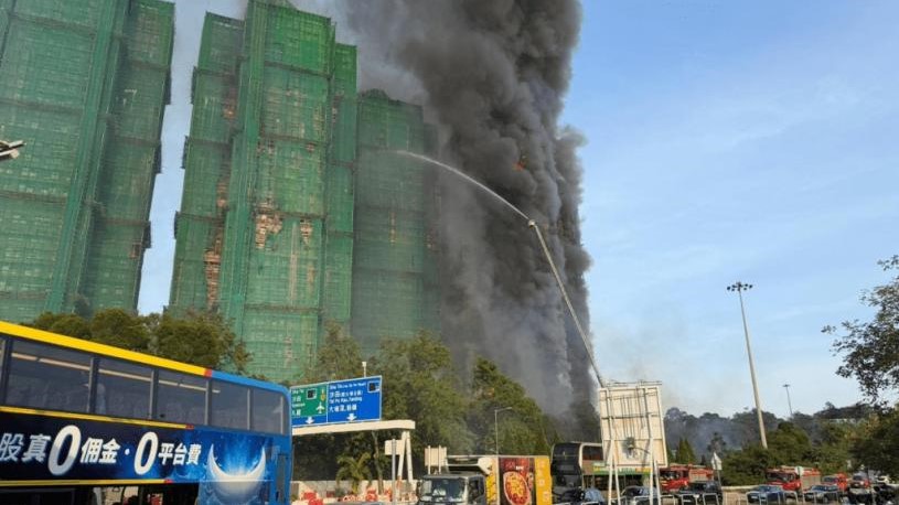 勞工處指資料顯示涉事棚網的阻燃效能符合《竹棚守則》所載的認可標準。汪旭峰攝