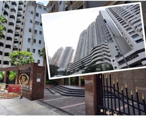 跳舞群組患者當中多人居於豪宅單位，包括半山區殷榮閣和花園台（小圖）。資料圖片