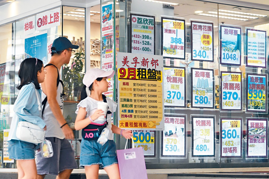 代理數據顯示，各大指標屋苑周六及日預約睇樓量，按周上升0.7%至5.2%。