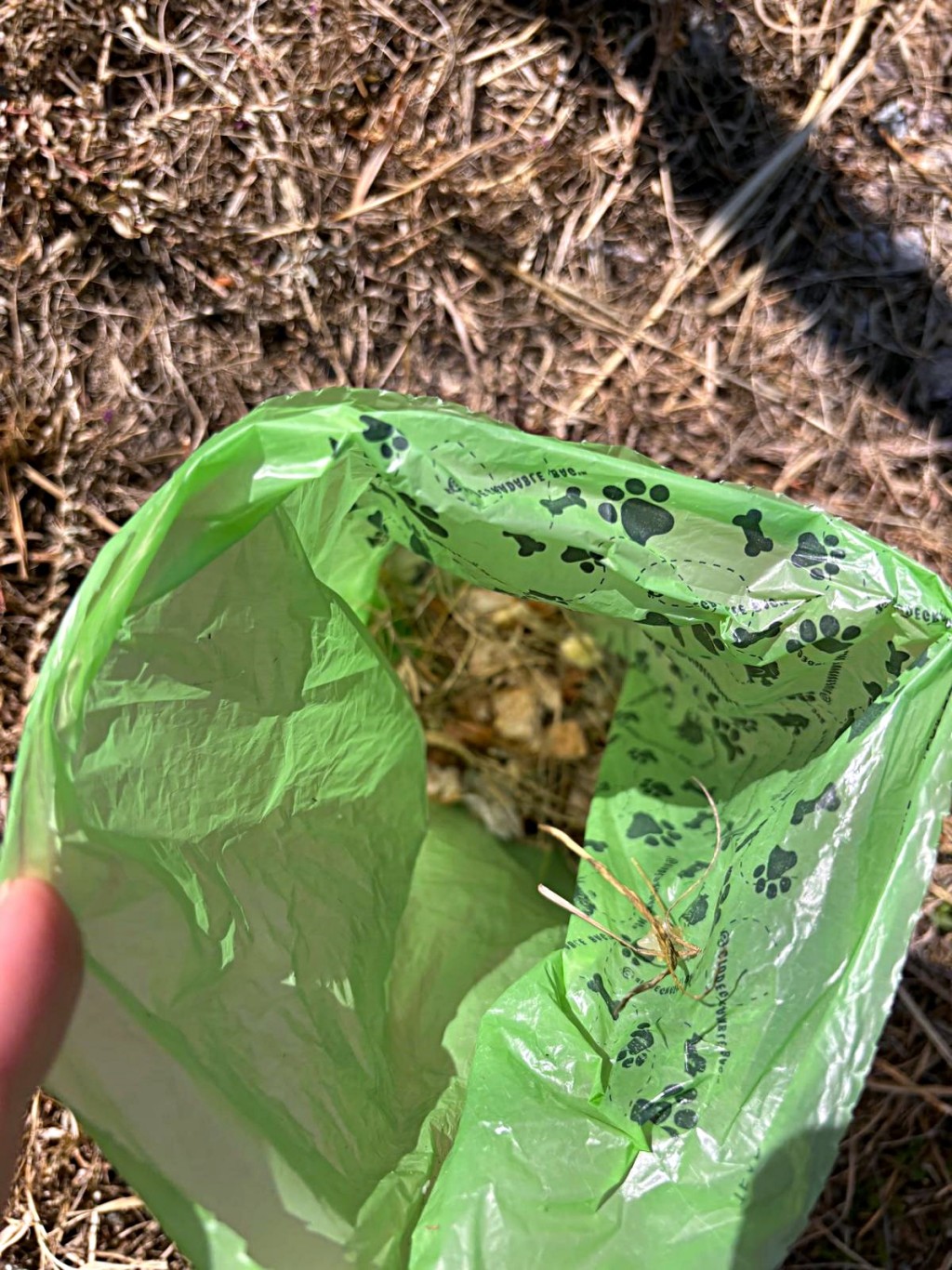 去年曾有狗主在狗公園發現一袋可疑食物。張展鵬議員提供