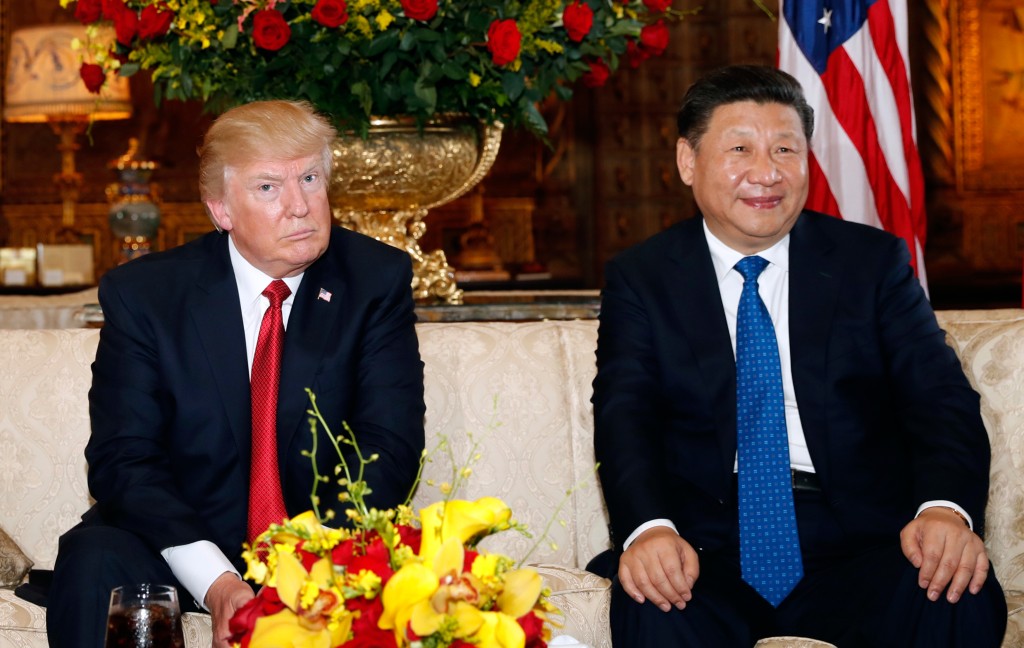 特朗普强调与习近平关系很好。美联社 特朗普强调与习近平关系很好。美联社