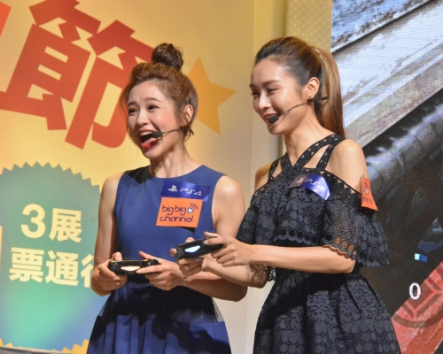 麥美恩、李佳芯打機驚到大叫。