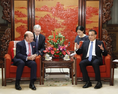 羅斯今天與國務院總理李克強會面。 網圖
