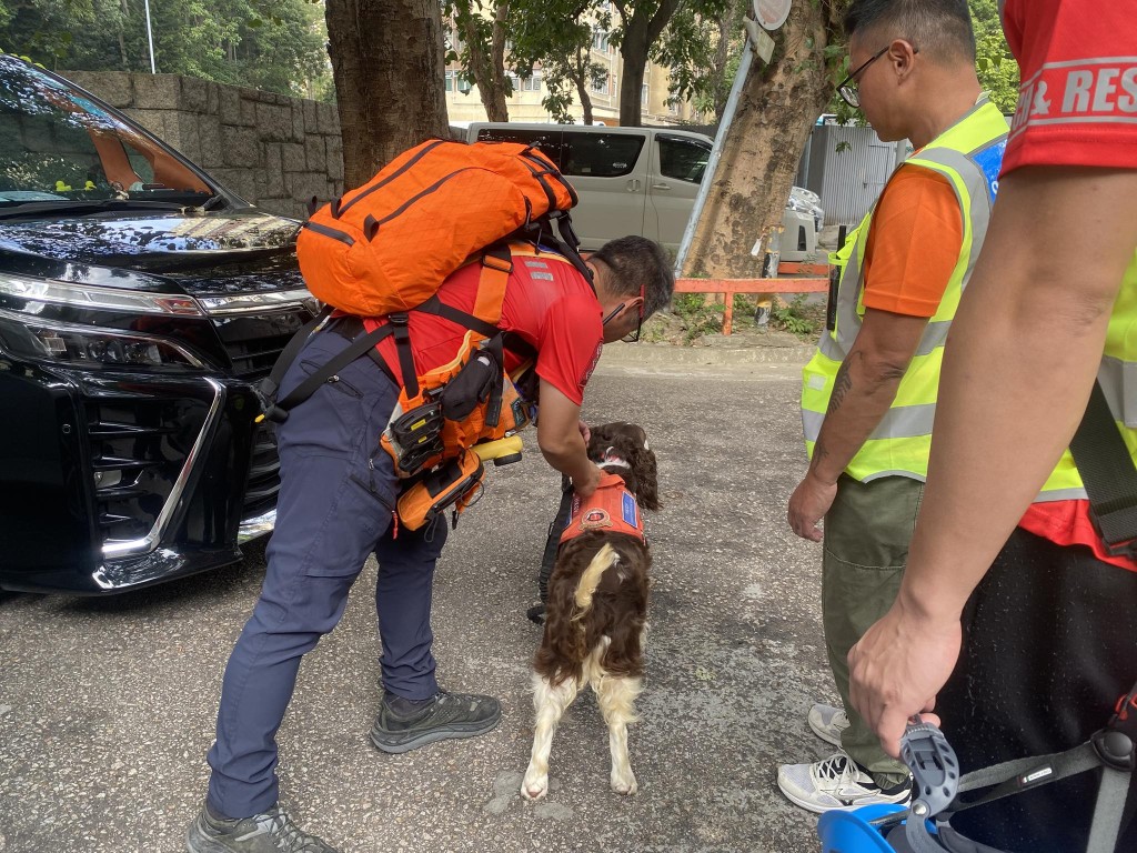 搜救人員在菠蘿山一處山坡尋回梁翁,但已明顯死亡。Facebook 「香港守望者服務團」圖片 搜救人員在菠蘿山一處山坡尋回梁翁,但已明顯死亡。Facebook 「香港守望者服務團」圖片