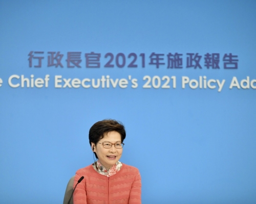 港澳辦及中聯辦正面評《施政報告》。資料圖片