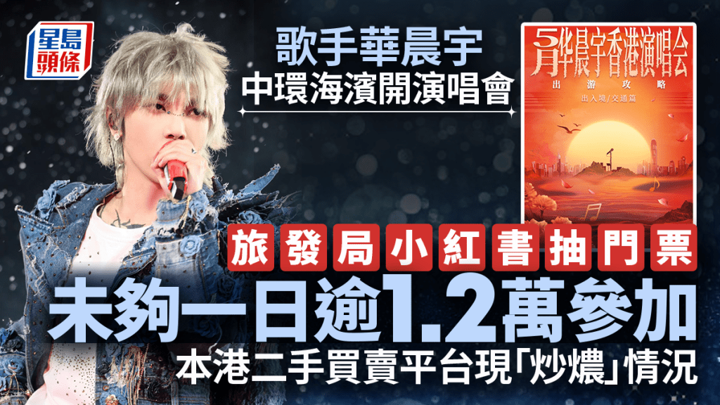 華晨宇吸like驚人  旅發局小紅書抽演唱會門票 未夠1日過萬人參加