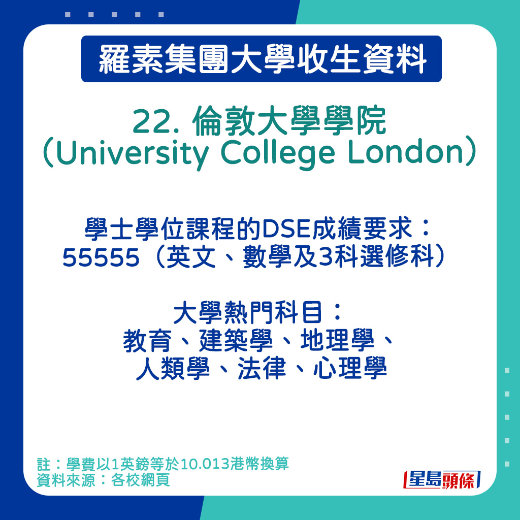 伦敦大学学院（University College London）