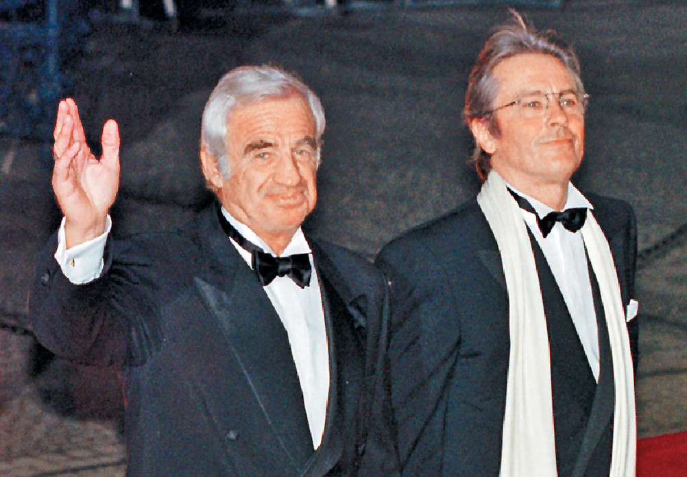 ■阿倫狄龍與尚保羅98年出席柏林影展。