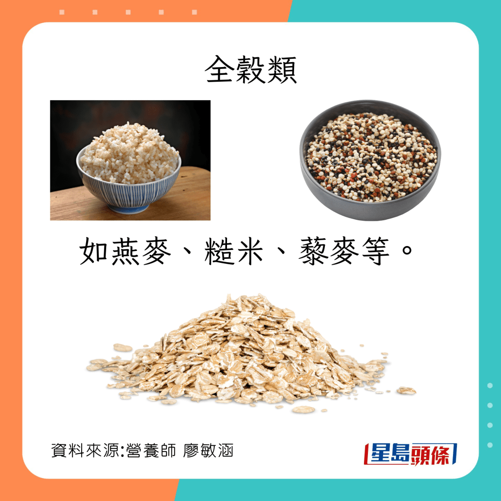 6類天然食物補充葉酸：燕麥、糙米、藜麥