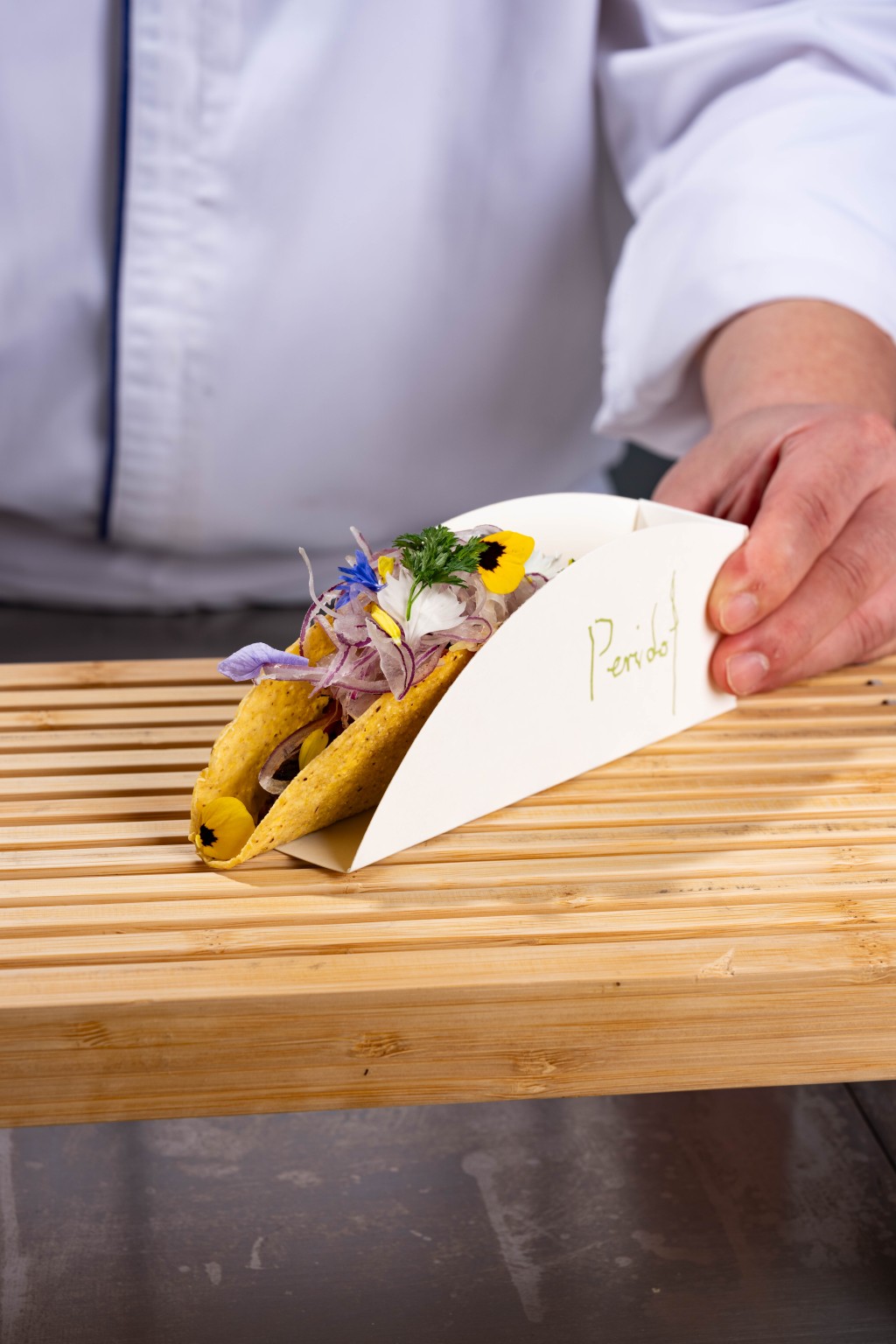 純素墨西哥玉米夾餅。