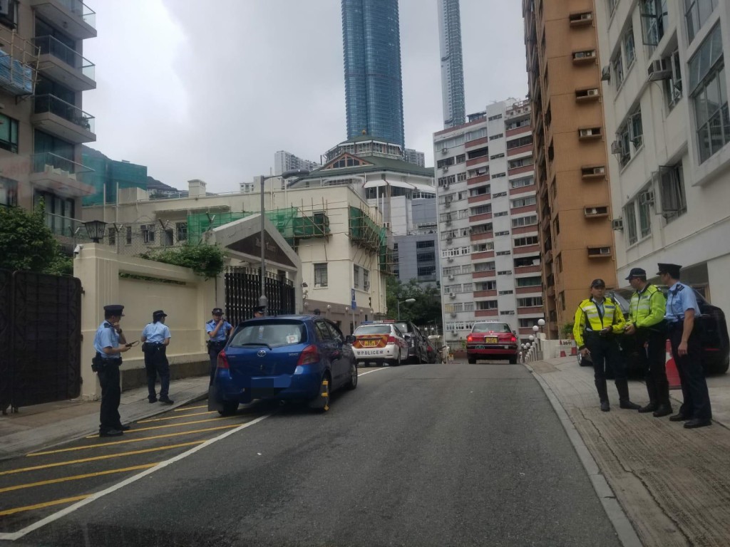 行動相關圖片。警方圖片