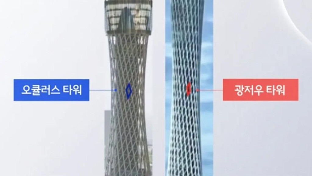韩媒报道，仁川新建地标抄袭中国广州塔，激起韩国民愤。