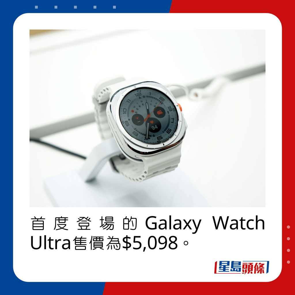 首度登场的Galaxy Watch Ultra售价为$5,098。