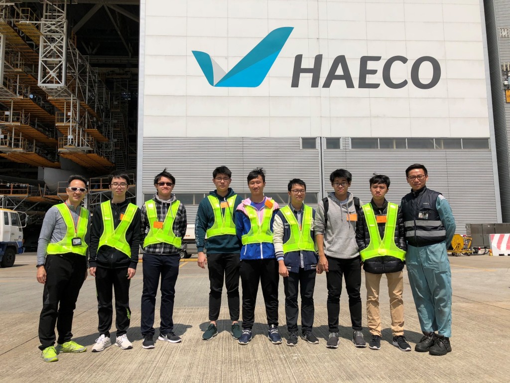 學生曾到飛機工程集團作職場體驗。