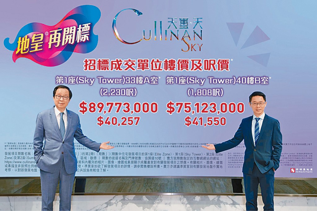 天璽．天2期今日進行首輪公開發售，共涉62伙。