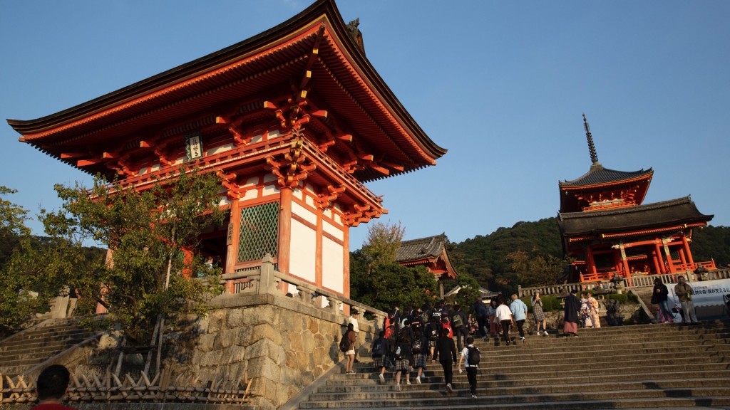 京都著名景點清水寺。 美聯社