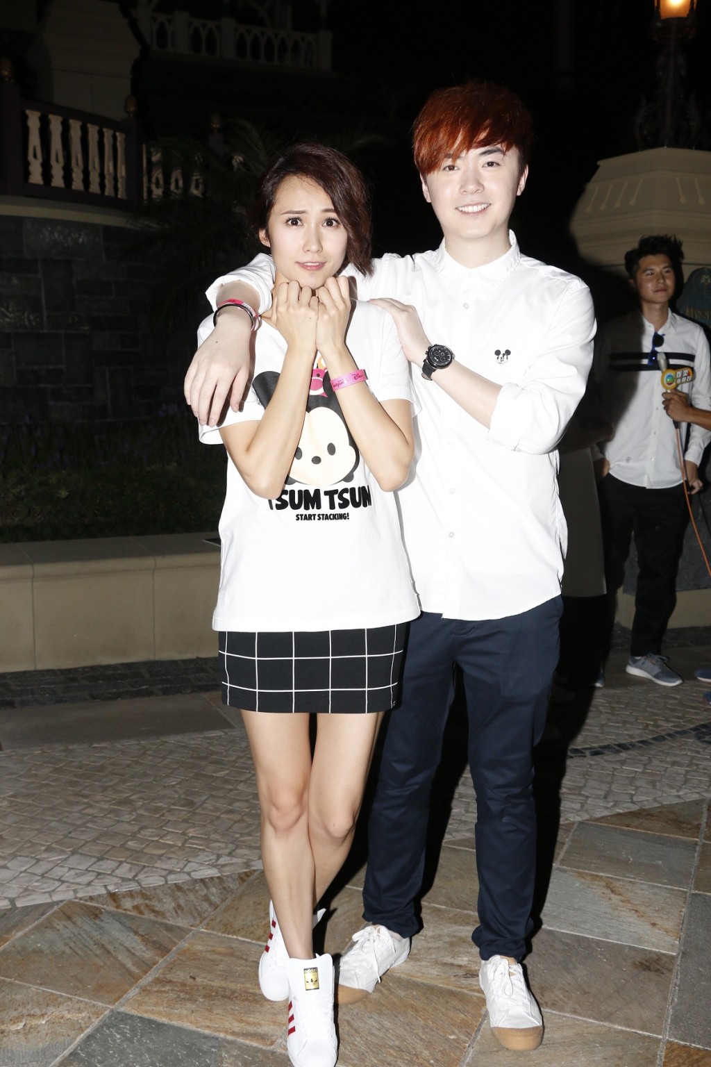 洪卓立感謝前女友湯怡(左)幫忙宣傳。