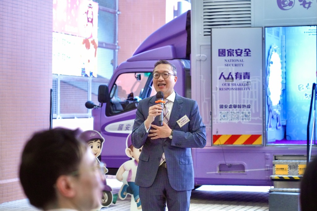 林定國讚揚學生對國安領域的理解。林定國FB圖片 林定國讚揚學生對國安領域的理解。林定國FB圖片