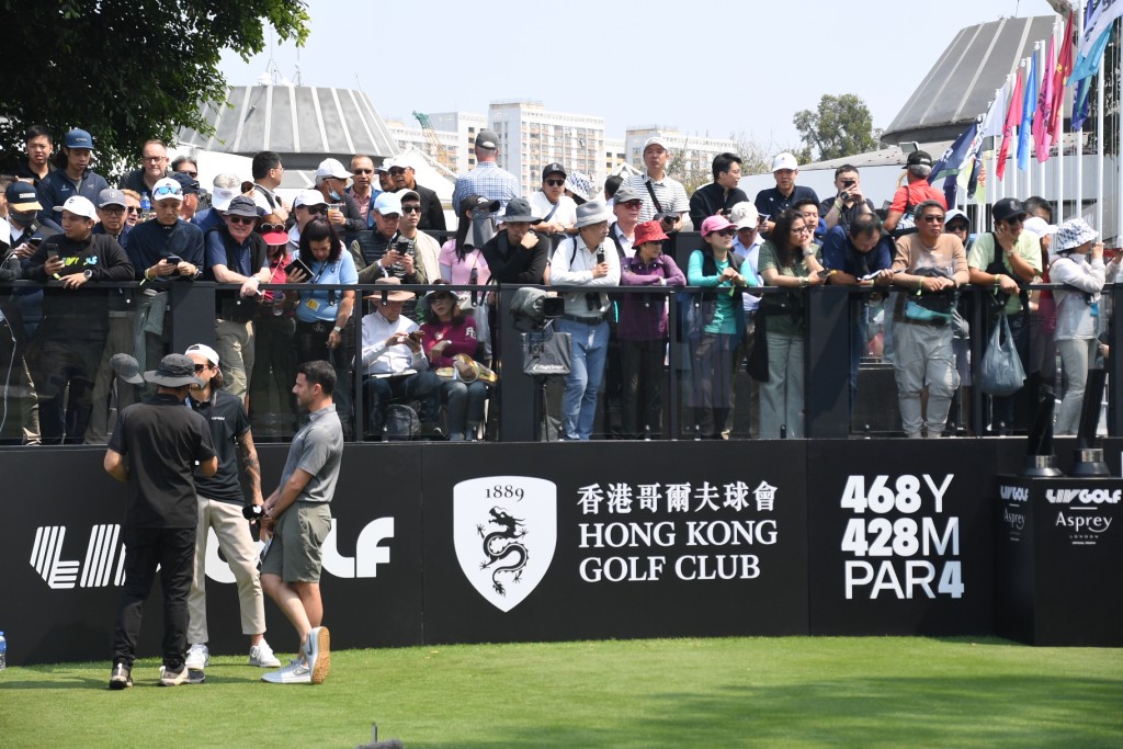 LIV Golf職業巡迴賽香港站，球迷反應熱烈。 吳家祺攝