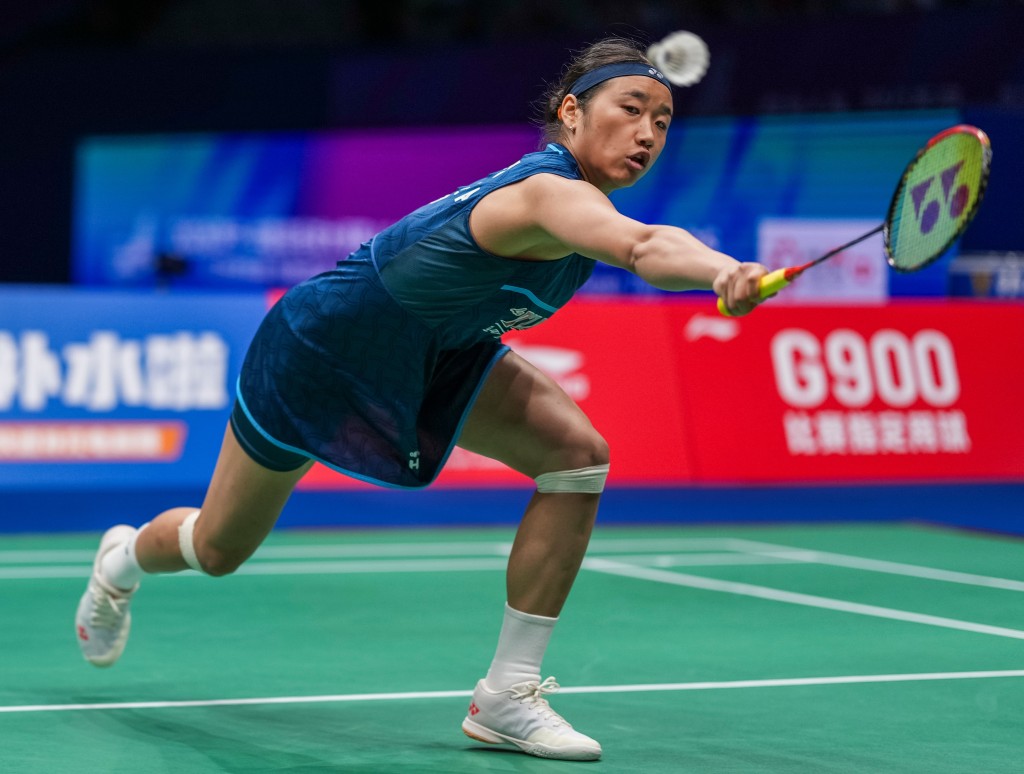 安洗瑩對日本的宮崎友花未遇太挑戰以直落2:0強勢奪冠，成為首位中國大師賽三連冠的球手。新華社