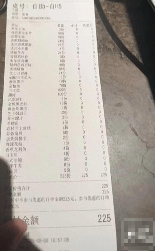 女子吃自助餐點大量菜品。大皖新聞