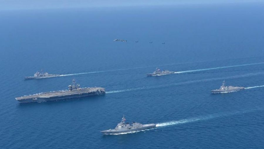 美日韩决定重启海上拦截演习和反海盗作战演习。美联社