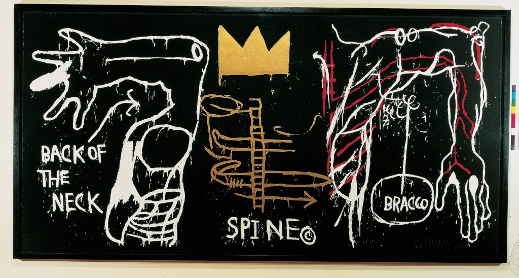 Jean-Michel Basquiat 1983年的作品《Back of the Neck》。