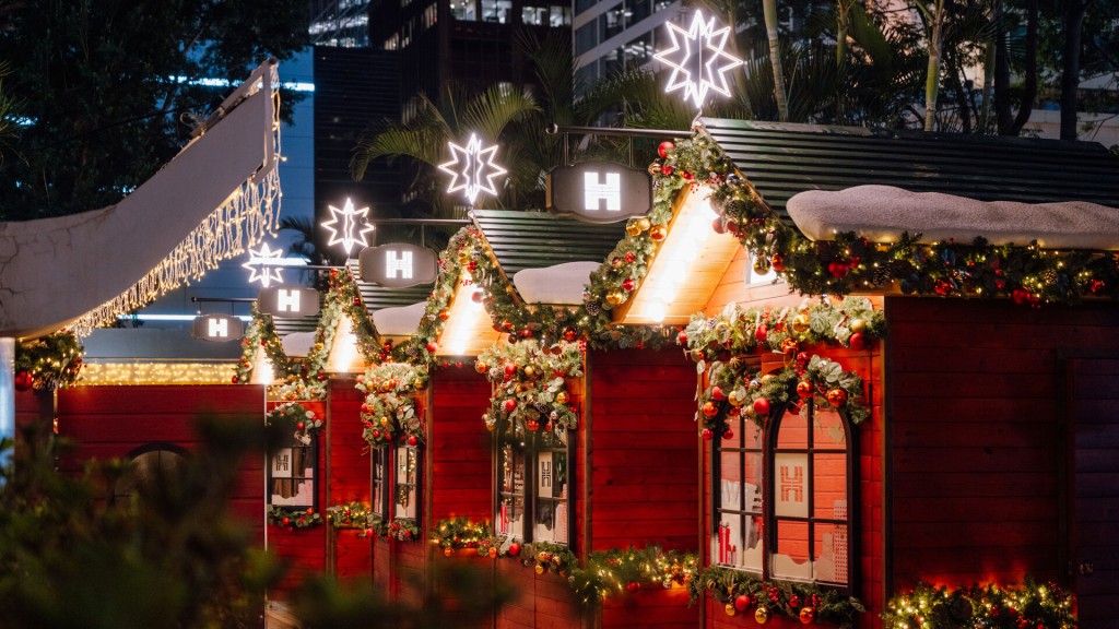 香港繽紛冬日巡禮中環「冬日小鎮」。旅發局網站圖片 香港繽紛冬日巡禮中環「冬日小鎮」。旅發局網站圖片