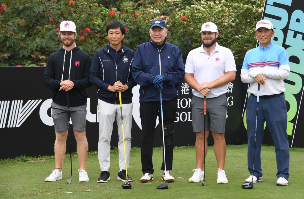LIV Golf職業巡迴賽香港站，將於周五至周日在粉嶺球場舉行，周四先舉行熱身的職業業餘配對賽。 吳家祺攝
