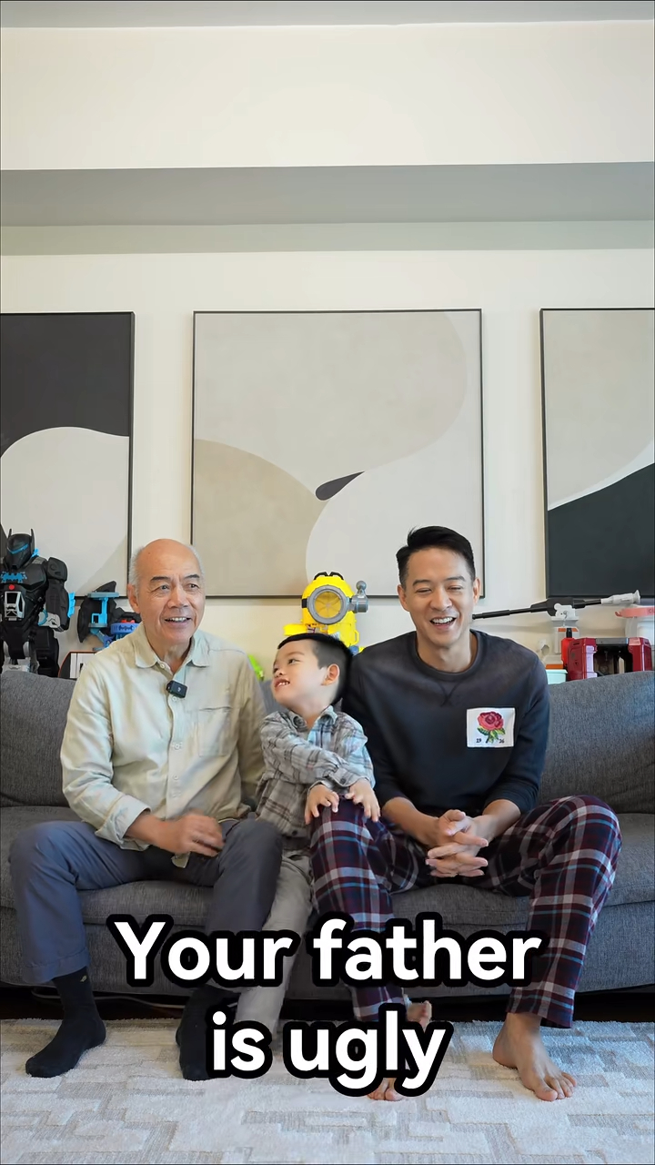 陈爸爸被孙仔回敬。