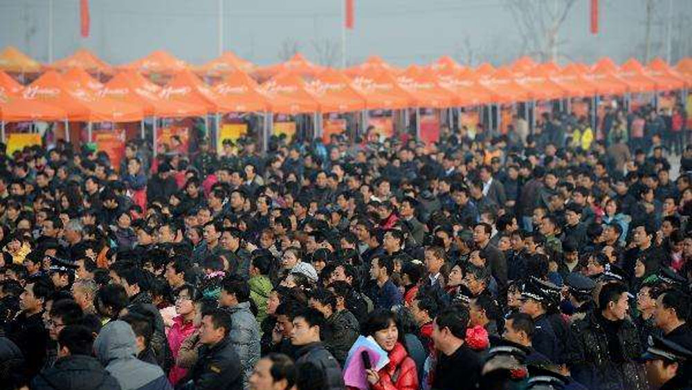 內地去年出生人口1062萬人，中國男性比女性多3362萬人。新華社資料圖片