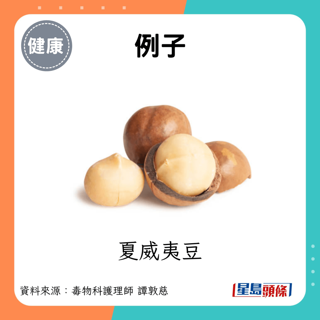 例子：夏威夷豆