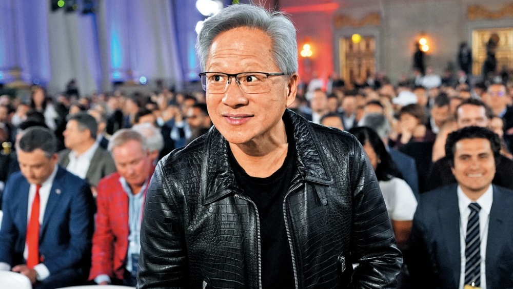 Nvidia行政總裁黃仁勳上月在華盛頓出席「贏得AI競賽」論壇。