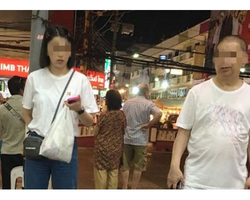 疑似台灣父女。網上圖片