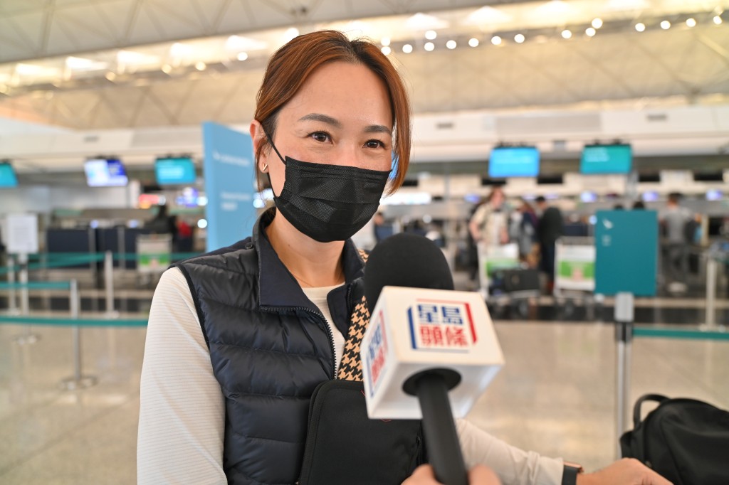 前往台北的國泰乘客就表示，乘坐的航班未受到影響。鍾健華攝