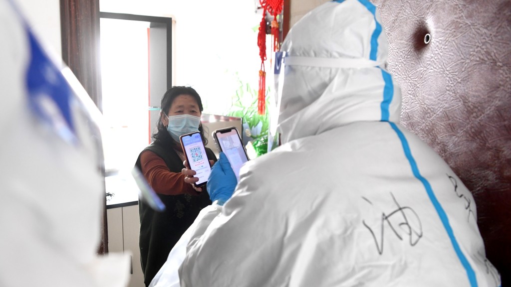 長春市九台區開啟新一輪核酸檢測。新華社