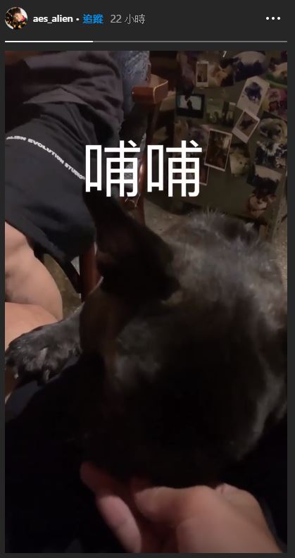小鬼昨午仍於IG Story出Po。