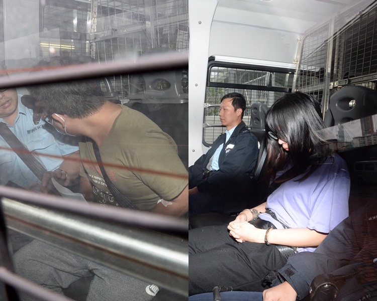其中兩名被告被押上法庭。
