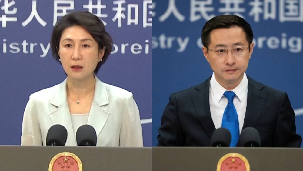 毛寧發布1995年「村山談話」、林劍發布《波茨坦公告》，反擊高市涉台言論。