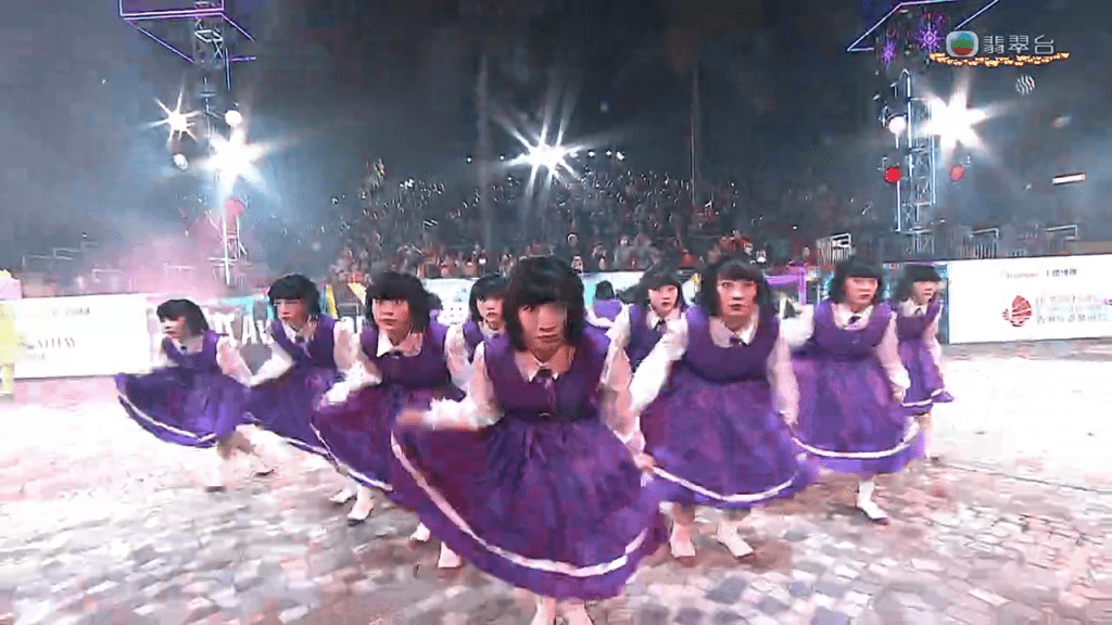 日本著名跳舞女團Avantgardey今晚作壓軸表演，是全晚最受歡迎的環節之！