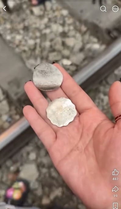 港客越南火车轨放硬币自制“手信”惹狂轰，网民怒指可致出轨。