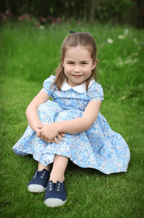 夏洛特公主4岁发布的生日照。路透