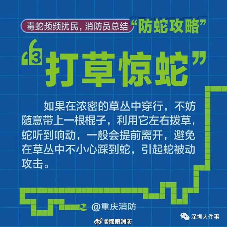 消防發出防蛇攻略。