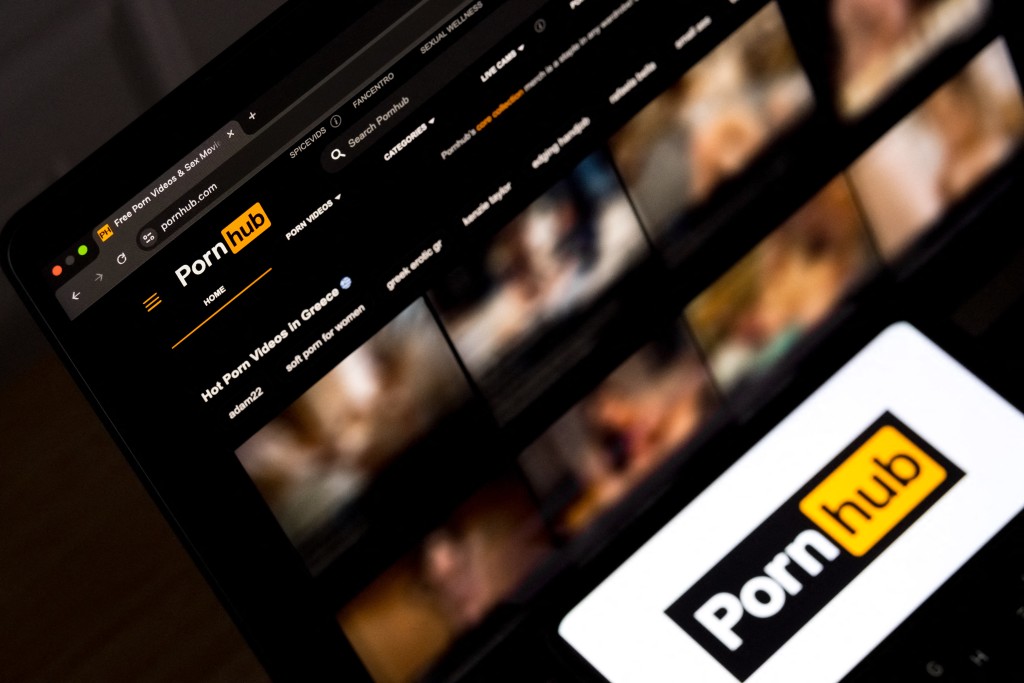 Pornhub近日发表2025年度回顾报告。（法新社）
