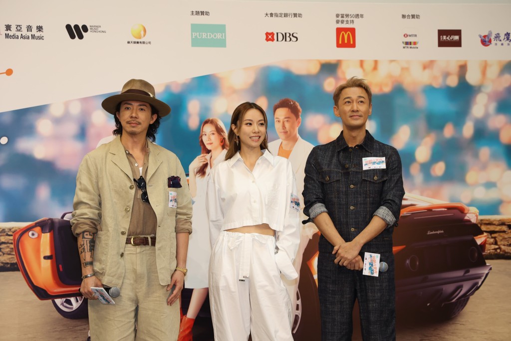 林峯、Stephy與張繼聰今日(30日)出席於九龍塘舉行的《拉闊音樂會 惑星•夏》記者會。 林峯、Stephy與張繼聰今日(30日)出席於九龍塘舉行的《拉闊音樂會 惑星•夏》記者會。