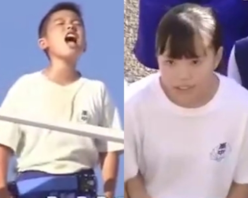 天台表白吼16次「我喜歡你」，日本初中生獲激讚超Man。影片截圖