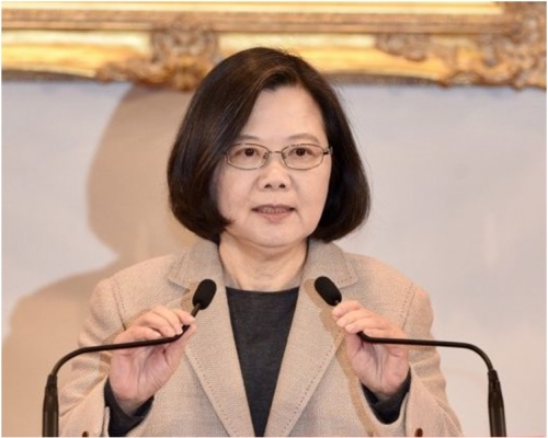 蔡英文發表元旦講話。