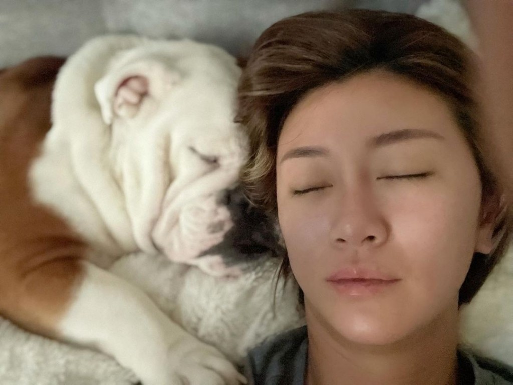 與前度分手,幸仍有狗狗陪伴。